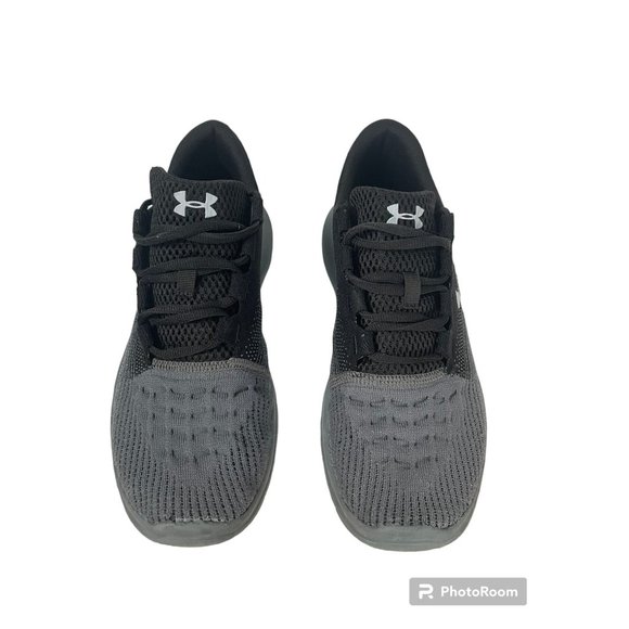 Men size 8, UNDER ARMOUR Men's Black/Gray Sneakers - Picture 2 of 7